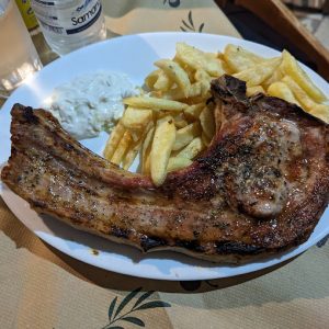 Giant pork chop